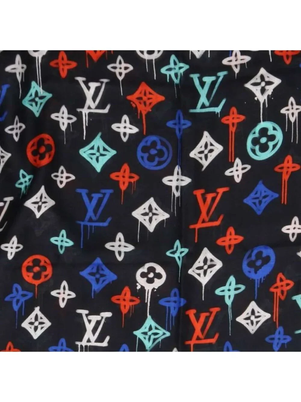 Louis Vuitton Room with a View Graffiti Monogram Large Scarf